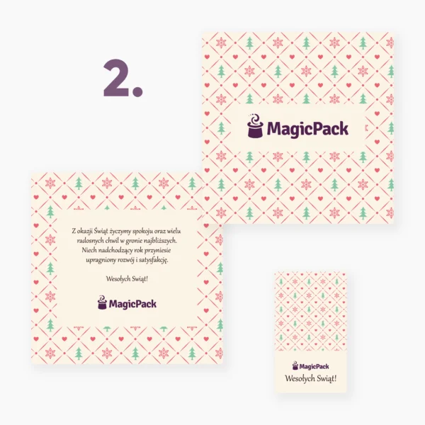 Kartka świąteczna z życzeniami, wersja 2