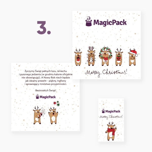 Kartka świąteczna z życzeniami, wersja 3